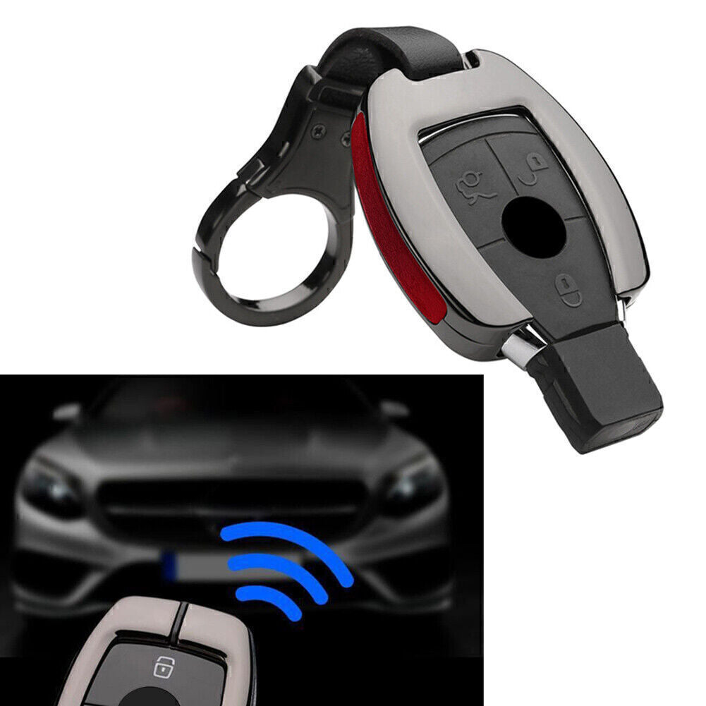 ya 5 8.7 Car Key Fob Case Cover Protect Shell Fits for Mercedes-benz E300 W202 W210 2017 Red