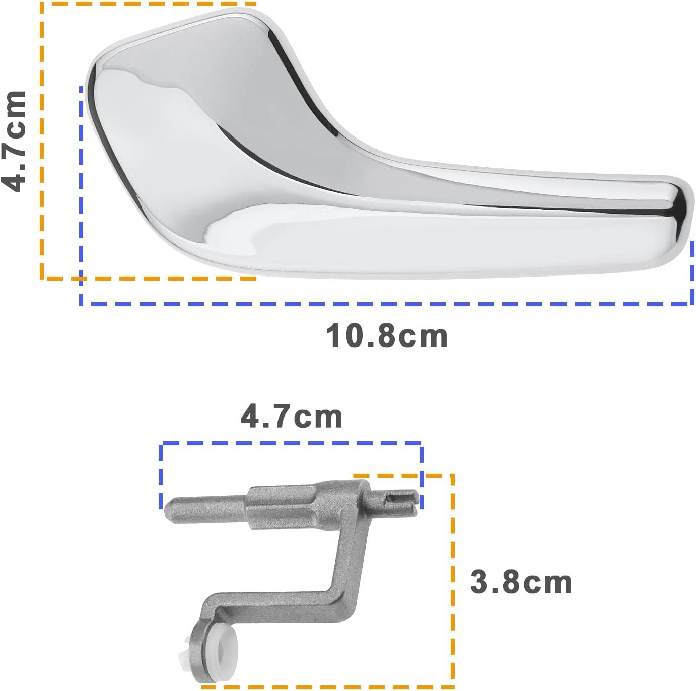 ya 5 8.7 Suitable for Vauxhall for Corsa D indoor door handle right+left 13297814/13297813