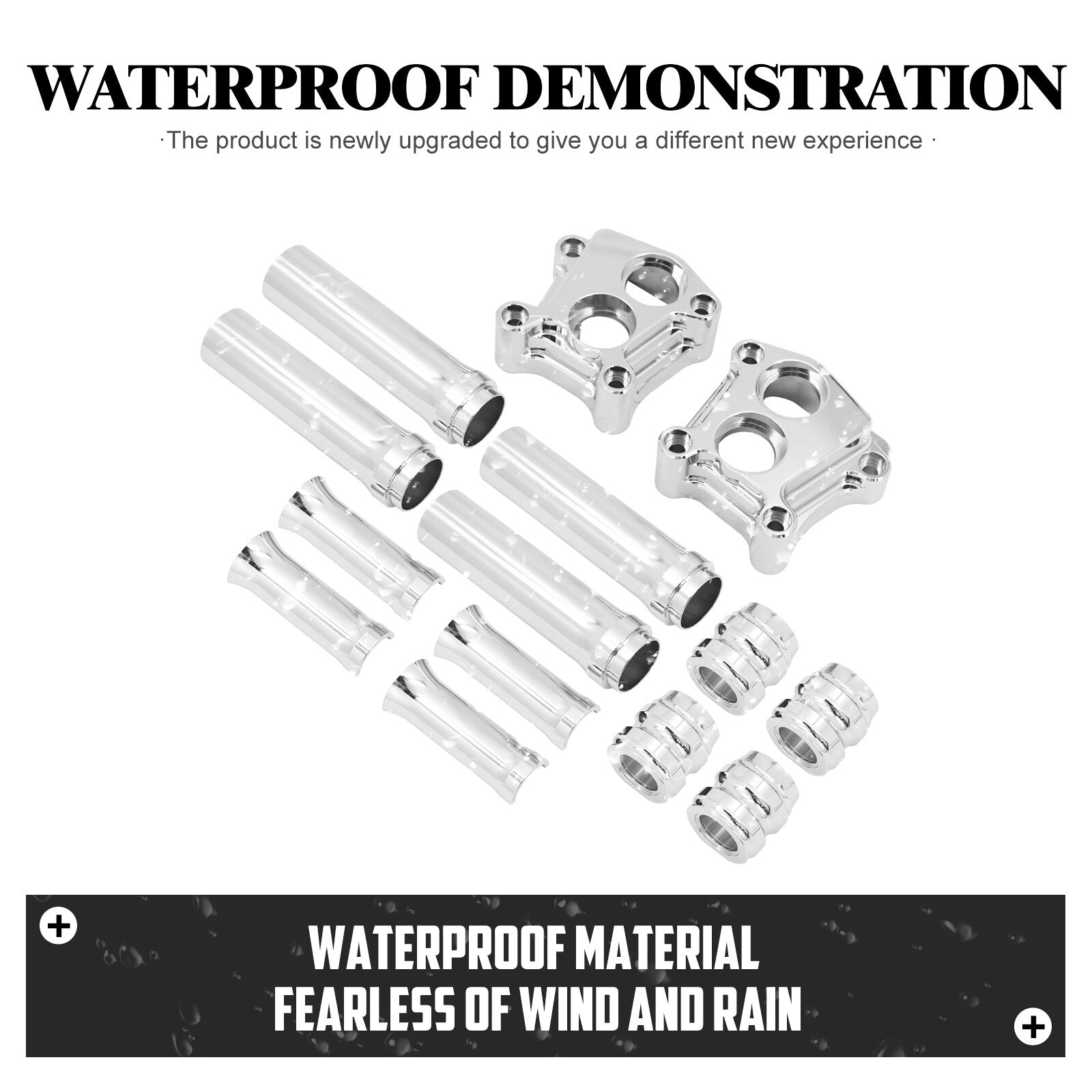 ya 5 8.7 Chrome Engine Pushrod Tube Lifter Tappet Block Cover for Harley Touring Twin Cam