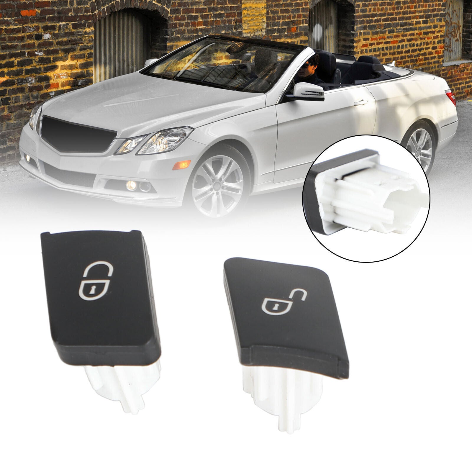 ya 1 8.5.2 Door Lock Switch Button Left Side For W204 W212 08-18 2049058402 D