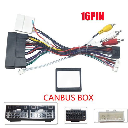 ya 2 6.26 Car Stereo Radio 16 PIN Android Wiring Harness Kit w/Canbus Box for Hyundai for Kia
