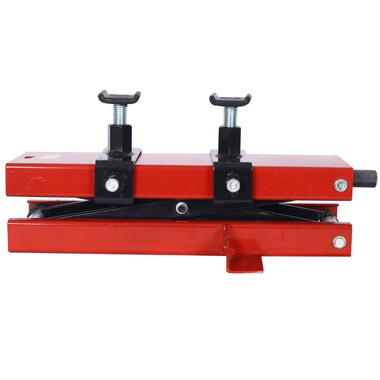 ya 1 6.30 Motorcycle Lift Jack 1100 lbs Off-road Bike Scissor Jack Lift Wide Stand Bicycle USA