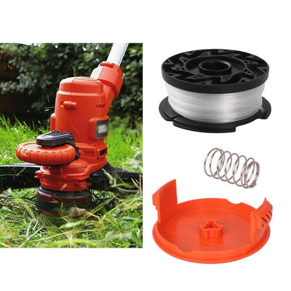 ya 17 Easy to Use Replacement Trimmer Line  Cap for Black Decker 30ft + Cap + Spring