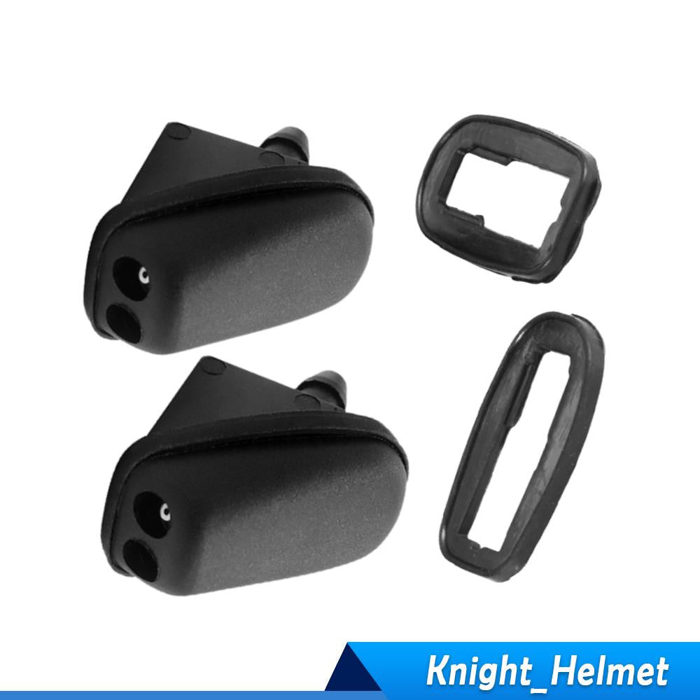 ya 13 2Pcs For 2004-2011 Focus MK2 Front Windshield Washer Nozzle Black Replacement