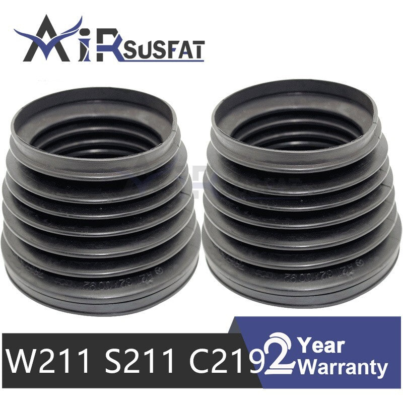 ya 1 8.5.1 2X Front Air Suspension Shock Dust Cover Boots for Mercedes W211 S211 RWD AWD