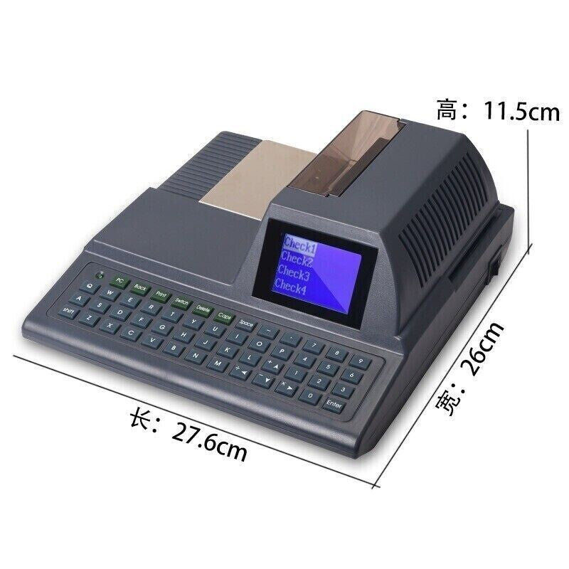ya 26 110V Keyboard Check Printer English Electronic Bank Counter Check Printer
