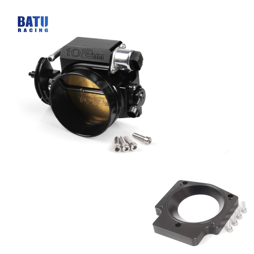 ya 27 7.20 102mm Throttle Body+TPS IAC Adapter Plate For GM III LS1 LS2 LS6 LS7 LSX LS