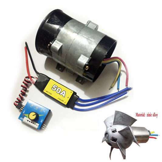 ya 3 6.25.2 Car Electric Turbo Supercharger Kit Air Intake Fan Boost with 50A Brushless ESC