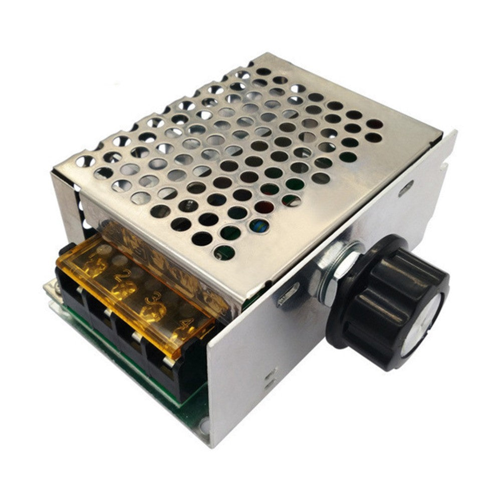 ya 5 8.7 4000W 220V Voltage Regulator Motor Control Thermostat (Silver)