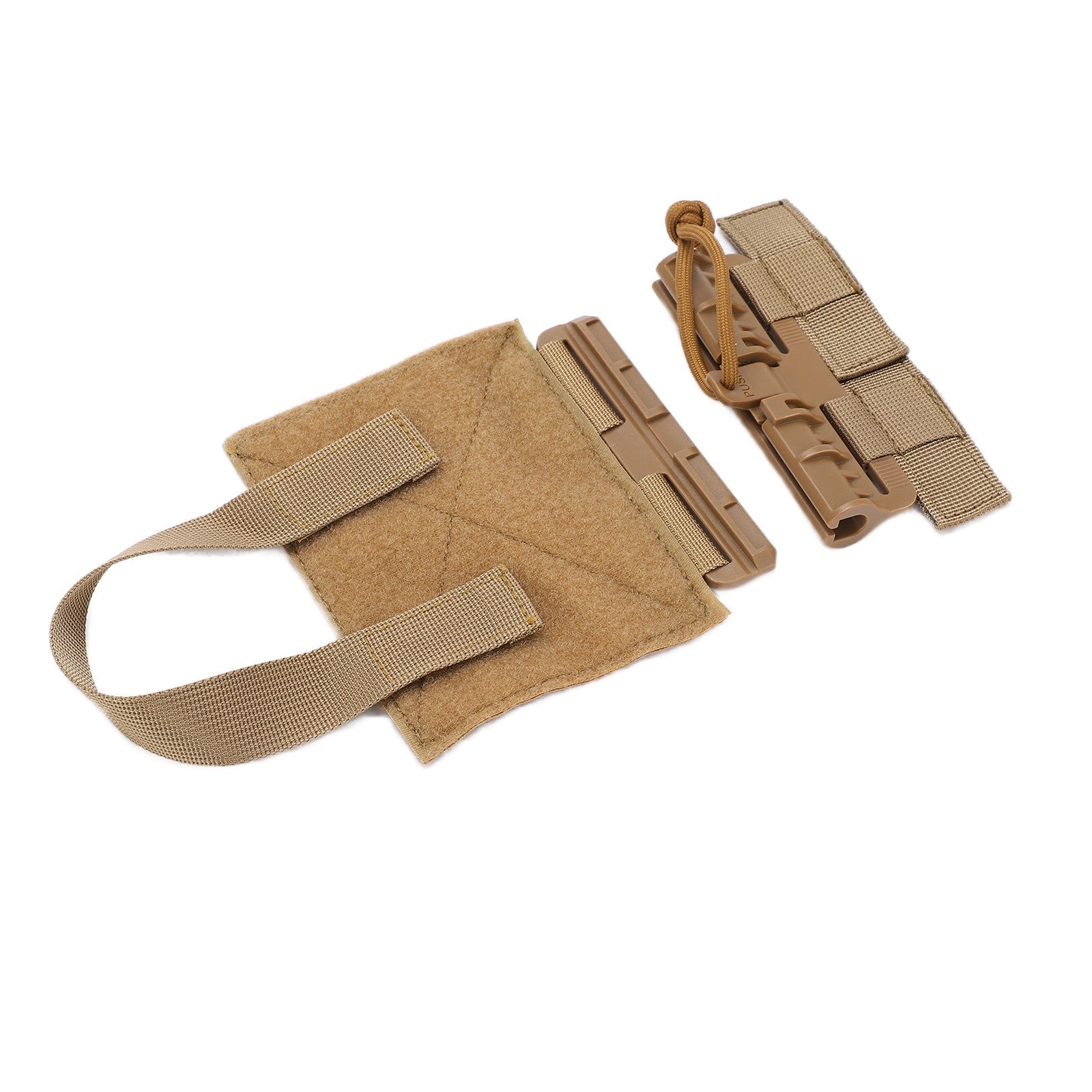 ya 26 Tan 2pcs Outdoor Quick Release Cummerbund MOLLE Removal Buckle Nylon Portable