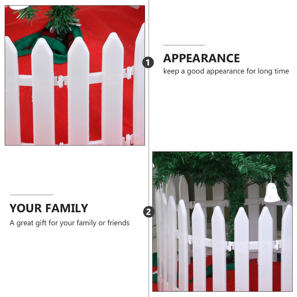 ya 25 10 Pcs White Fence for Garden Plastic Borders Fencing Party Decorations