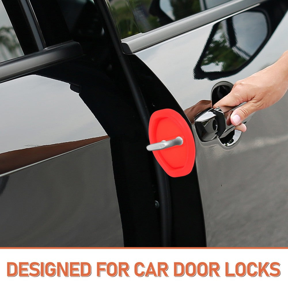 ya 5 8.7 4 Pcs Door Lock Protective Cover Car Protector Automotive Accessory Pads