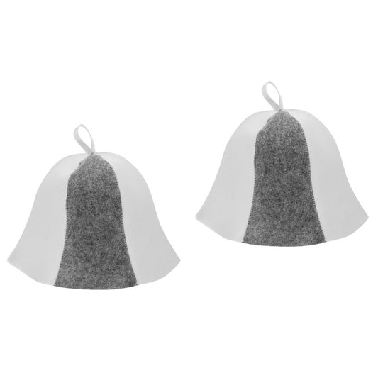 ya 25 2 Count Steam Room Protion Cap Sau Hair Protor Felt Shower