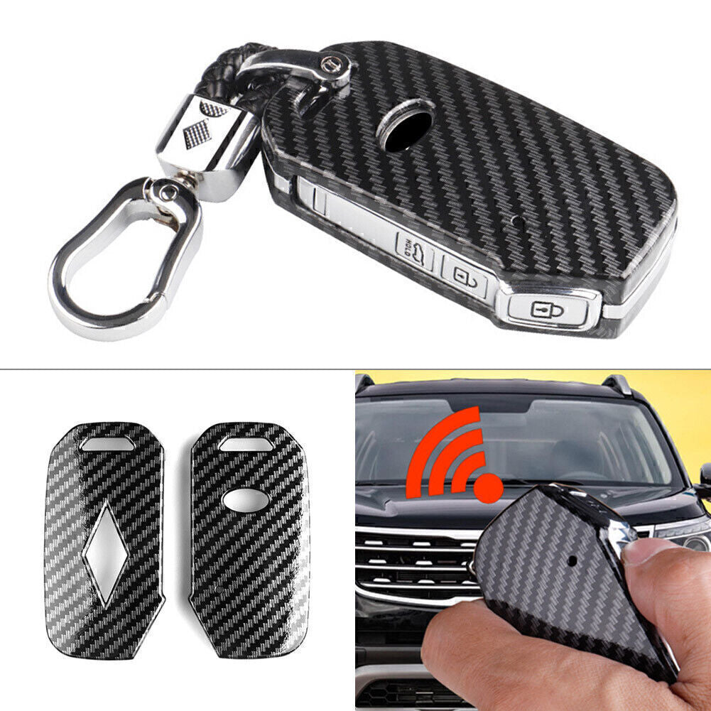 ya 10 5.28 Carbon Fiber Car Key Fob Shell Case Fit for Kia Forte Telluride K3 K5 Optima Seltos