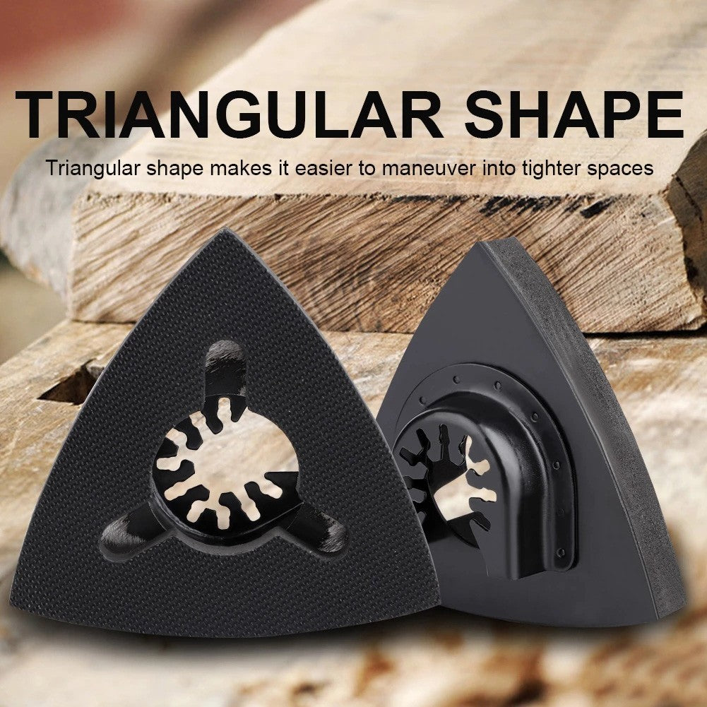 ya 14 Triangular Sanding Pads Quick-Release Oscillating Tool For -Multi