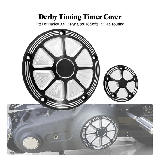 ya 1 7.4 CNC Engine Derby Timing Timer Cover for Harley Touring Road Electra Glide 99-15