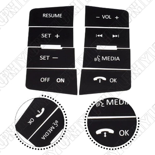 ya 13 Durable Car Steering Wheel Button Repair Decal Stickers for Ford Focus 2008-2010