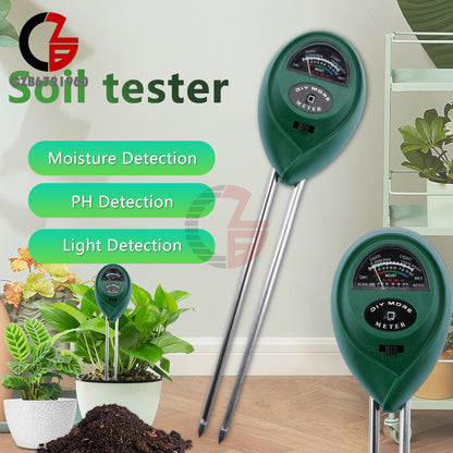 ya 26 Soil Tester 3-in-1 Plant Moisture Meter Light and PH Tester for Home Garden Lawn