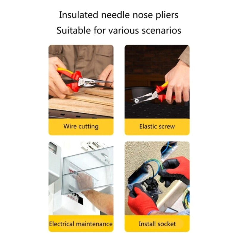 ya 25 Reliable Insulated Electrical Pliers, 6Inch Long, Suitable for High Voltage
