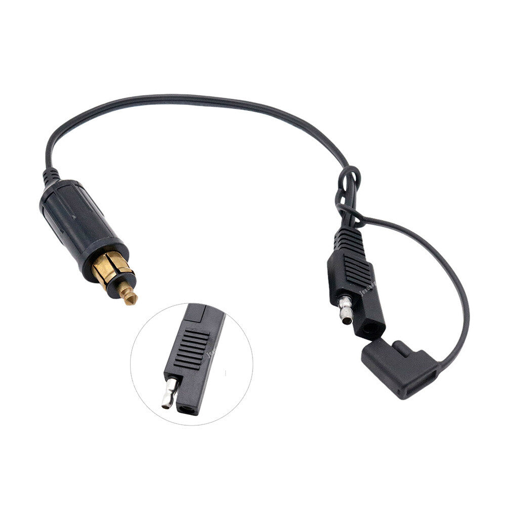 ya 4 6.22 DIN Powerlet Plug to SAE Adapter Connector Cord Cable for BMW Motorcycle