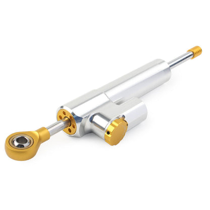 ya 5 8.7 Steering Damper Stabilizer Adjustable Silver Bar CNC Universal For Motorcyc