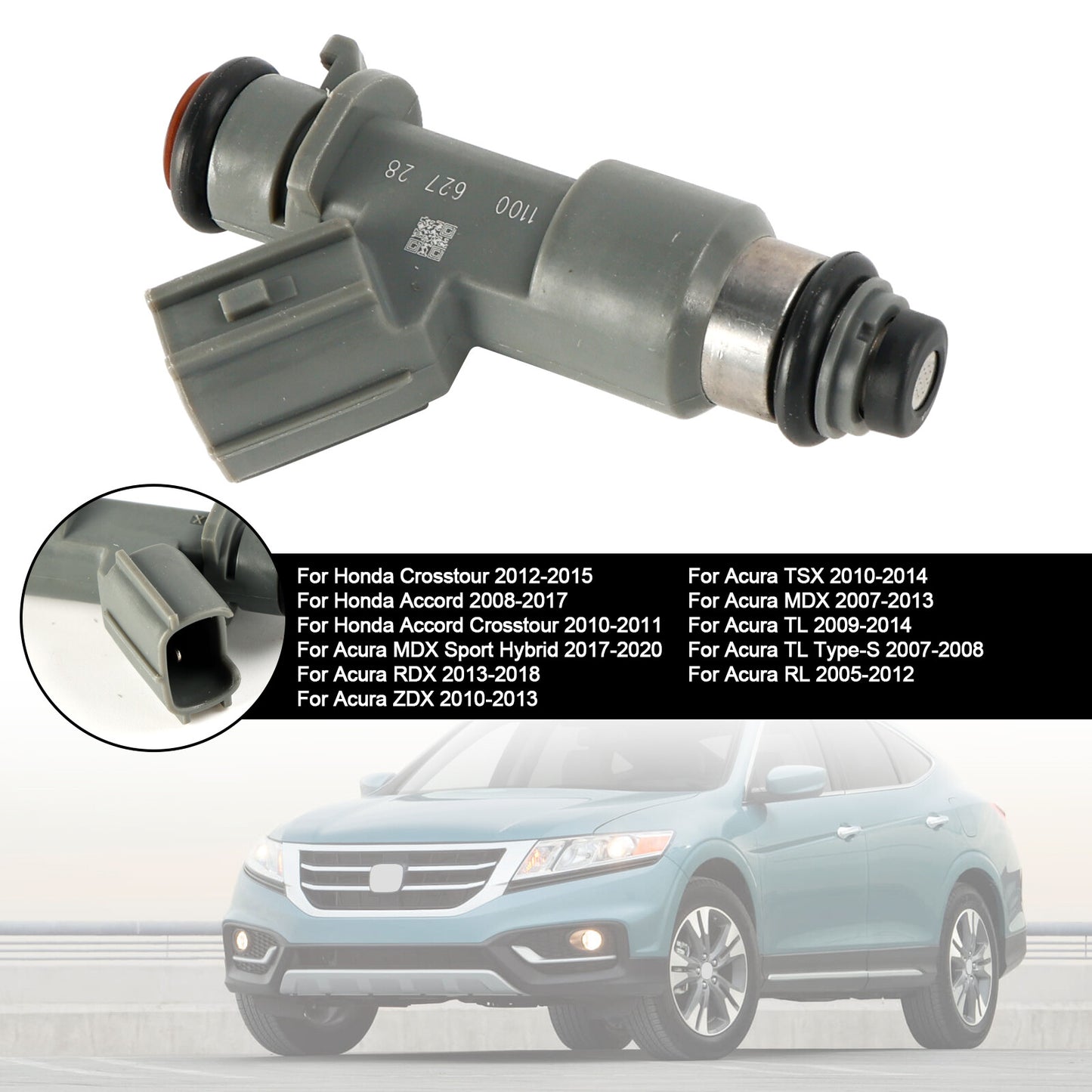 ya 1 8.5.2 1PCS Fuel Injector 16450-R70-A01 For Accord Crosstour MDX 3.0L 3.5L 3.7L V6
