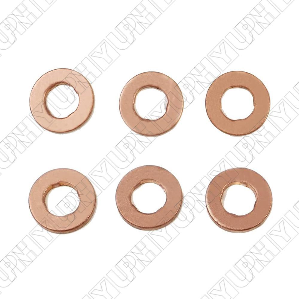 ya 9 6.5.3 6Pcs Fuel Injector Washers Seal Gasket for BMW 1-7 Series X1 X3 for X5 X6 F00VC17503