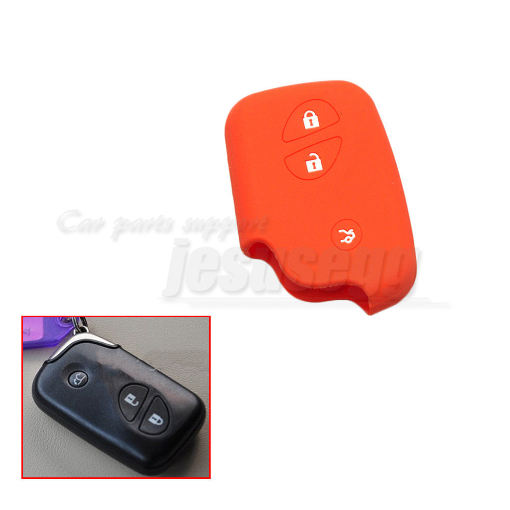ya 10 5.28 Orange Silicone Key Case Cover Fob for Lexus GS300 GS350 GS430 GS450h RX330