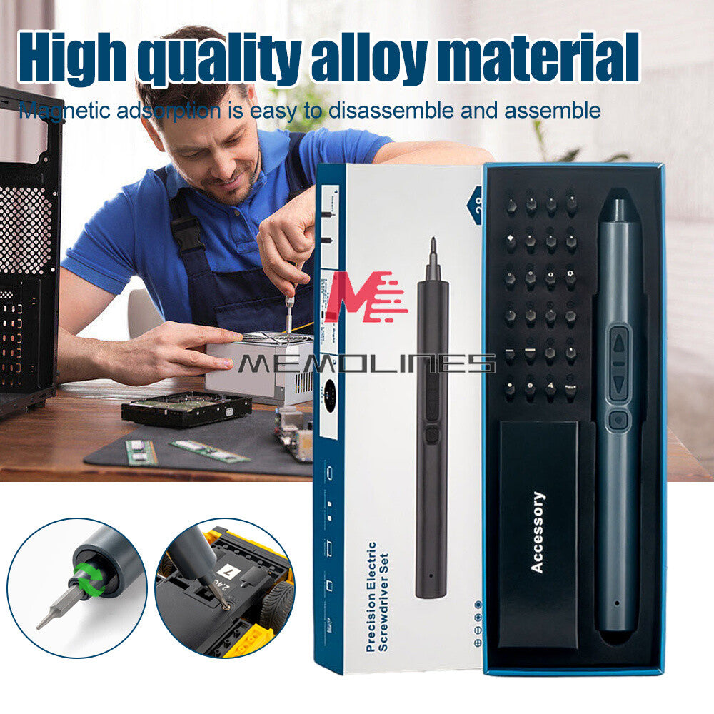 ya 26 28 IN 1 Cordless Power Pision Screwdriver Electric Screwdriver Kit Set