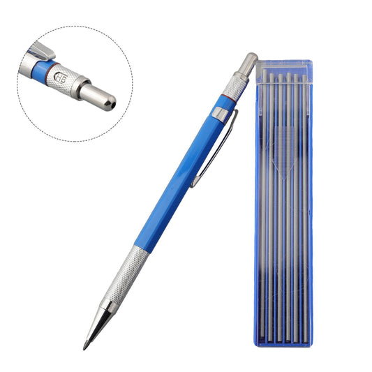 ya 16 NEW Silver Streak Welders Pencil With 12 X Round Silver Refills Metal Marker