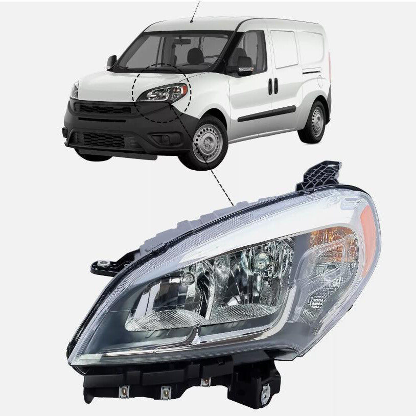 ya 11 10.28 Left & Right Headlight Set For 2015-22 for Ram ProMaster City 68469416AA 68