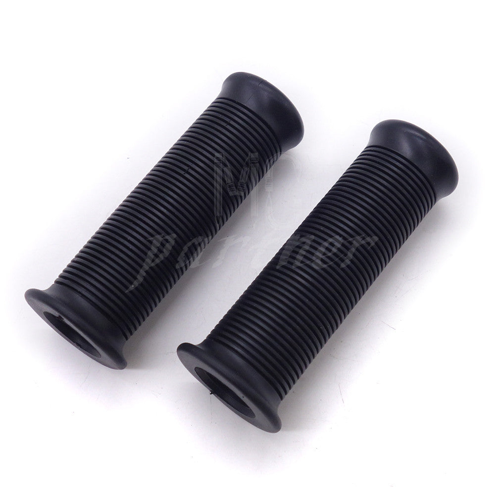 ya 6 6.13.2 Black 7/8'' 22mm Vintage Retro Rubber Handlebar Hand Grip For Cafe Racer Bobber