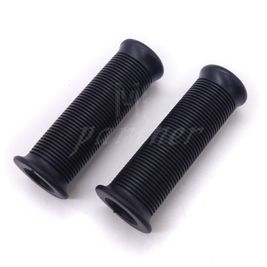 ya 6 6.13.2 Black 7/8'' 22mm Vintage Retro Rubber Handlebar Hand Grip For Cafe Racer Bobber