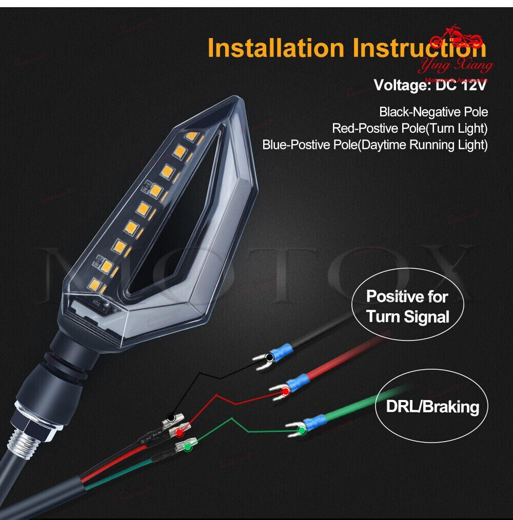 ya 5 6.16.2 Flasher Indicator Turn Signal Light Fit For -X300 KLE650 KLZ100 ZZR1400
