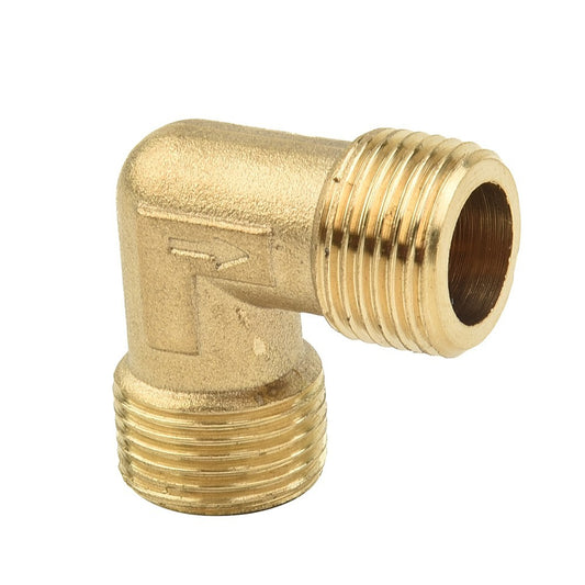 ya 14 Air Compressor Fittings Brass 16.5mm Male Thread Check Valve Elbow Coupler New