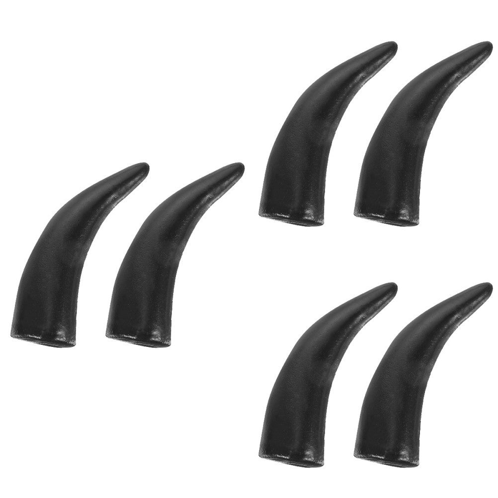 ya 5 8.7 3 Pairs Ox Horn Headband Fake Bull Horns Halloween DIY Imitation