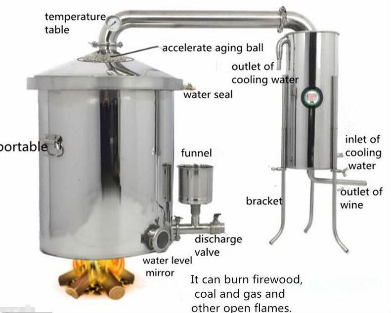 ya 26 100L Wine Maker Steamed Wine Equipment Large Wine Brewing Equipment t