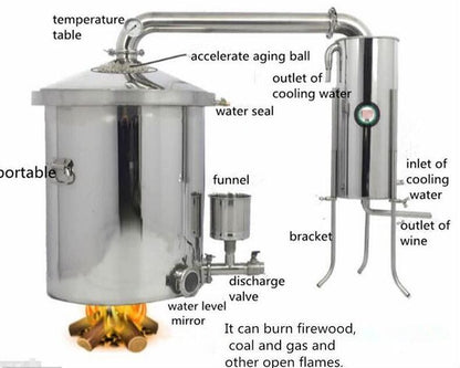 ya 26 100L Wine Maker Steamed Wine Equipment Large Wine Brewing Equipment t