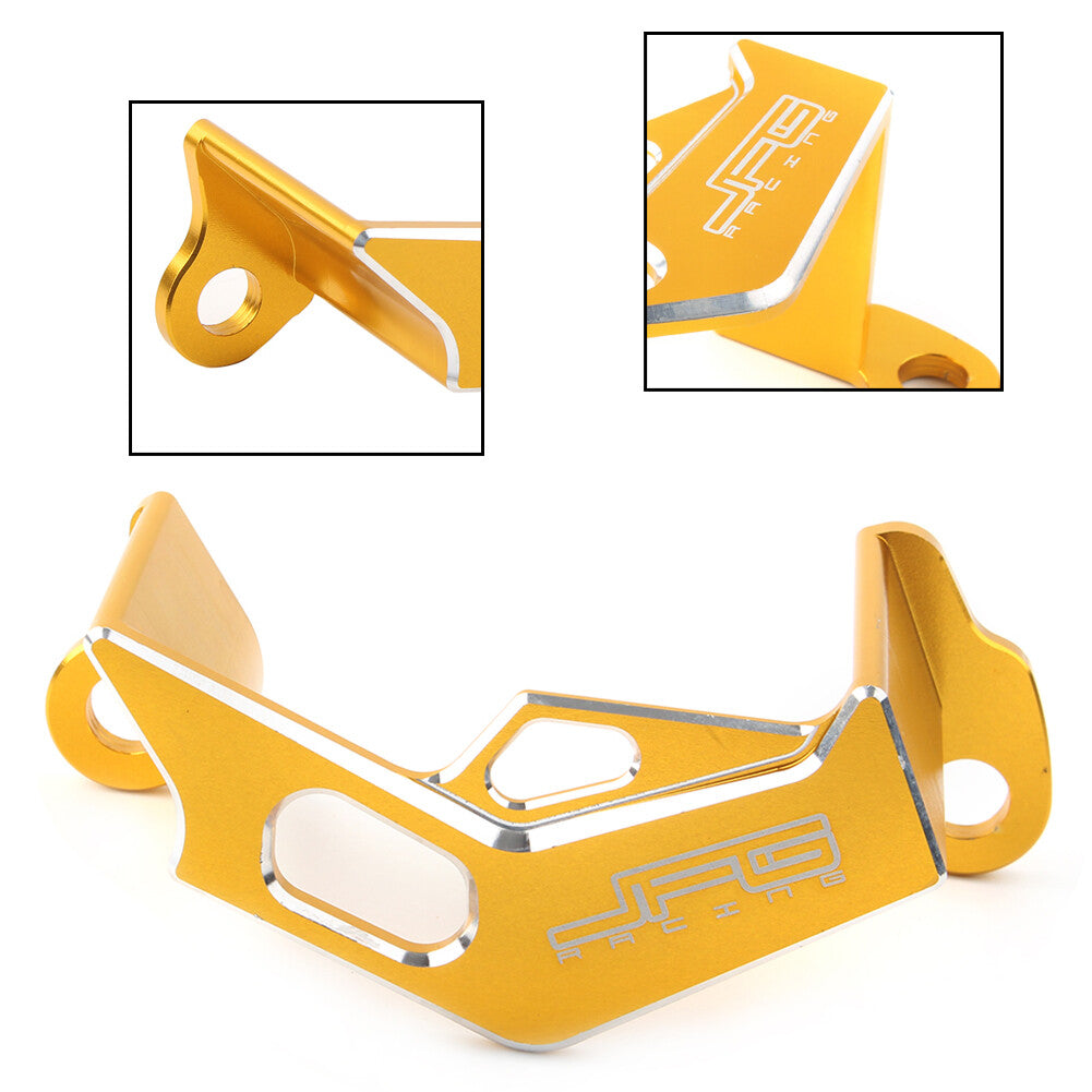 ya 1 7.13 CNC Rear Brake Caliper Guard Protector Cover Fit RMZ250 RMZ450 RMX450 Gold Motor