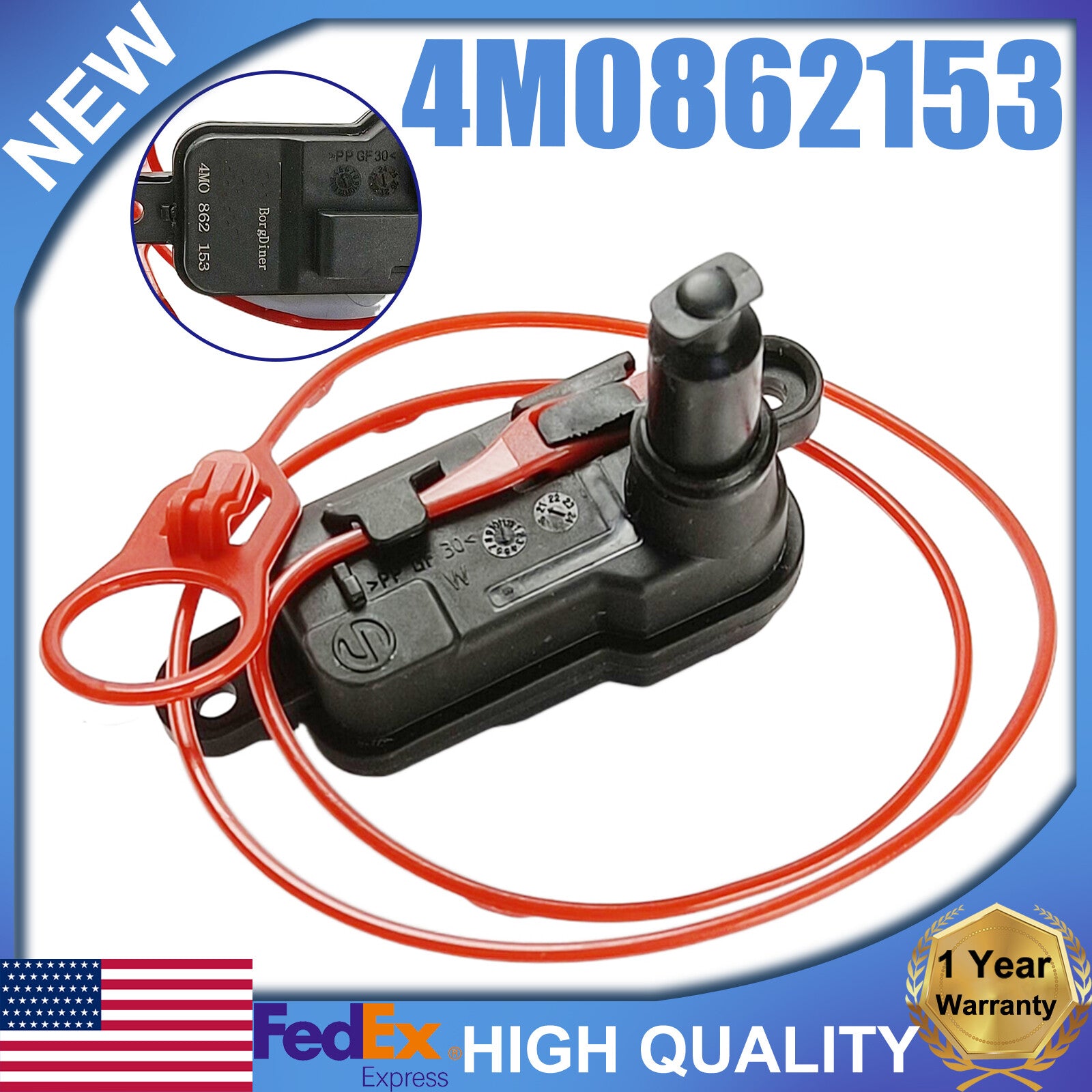 ya 11 6.8 4M0 862 153 Fuel Filler Flap Release Lock Actuat for Audi A5 A6 S6 for A8 Q2 Q3