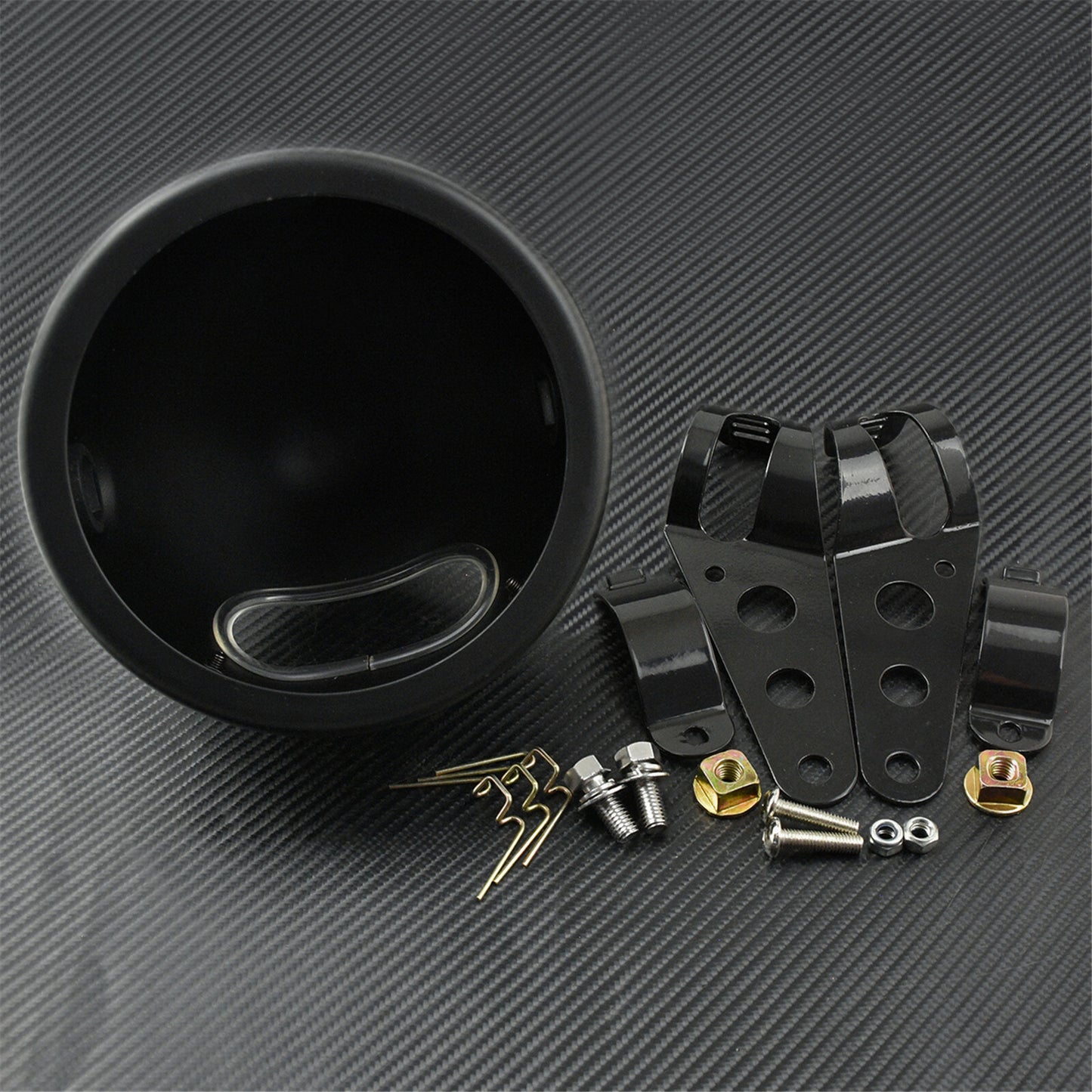 ya 4 6.22 5.75 Front Headlight Lamp Shell Bucket Housing Mount Bracket Fit for Harley