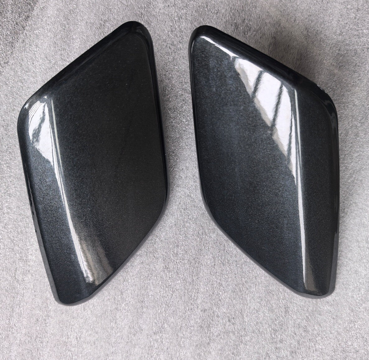ya 27 6.18.2 Pair Front Head Light Washer Spray Nozzle Cover Savile Gray for Volvo S60 11-13