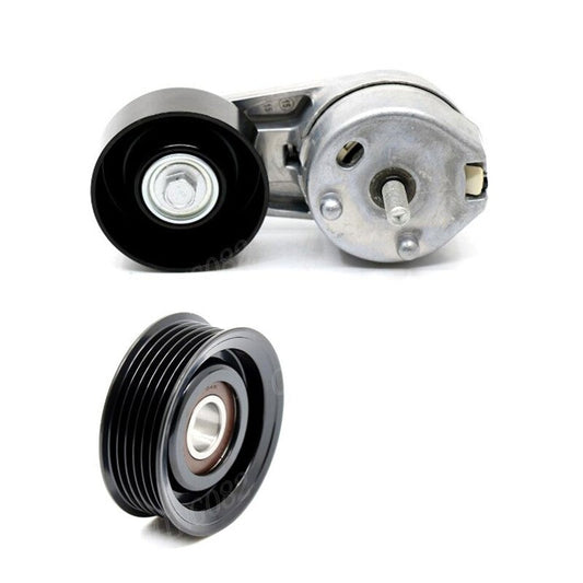 ya 11 10.28 2 Belt Tensioner Pulleys + Pulley Kit for 2005, 2006, 2007, and 2008 Escape