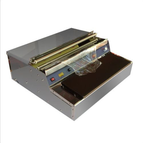 220V 450mm Food Tray Wrapper Film Wrap Sealer Supermarket Fruit Packing Machine