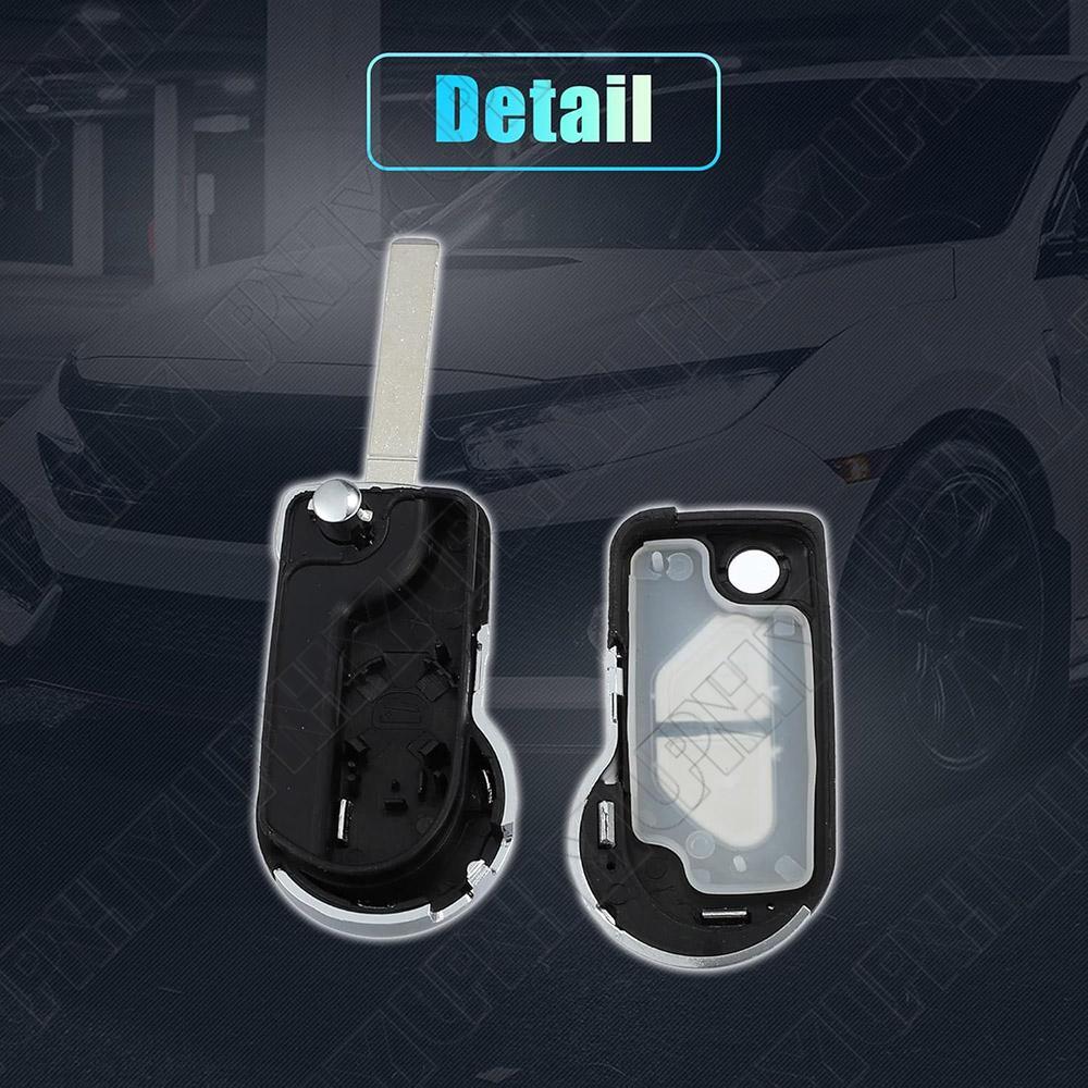 ya 5 8.7 2-Button Remote Key Shell with Blade VA2 for Citroen DS3 2009-2020 DS4 2011-2018