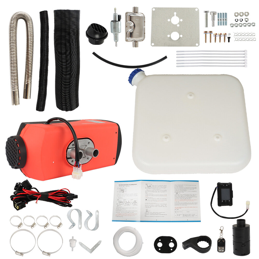 ya 10 5.28.2 8kW 12V Diesel Air Heater LCD Thermostat Quiet 8000W Suitable for Truck Boat Trailer 