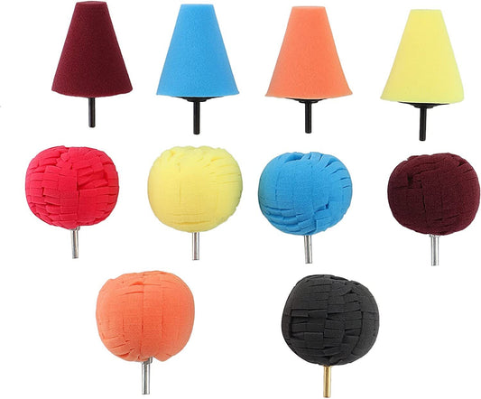 ya 12 5.22.2 Power Drill Tool Set Sponge Polishing Pad Buffing Pad For Car Wheel Hub Cleaning