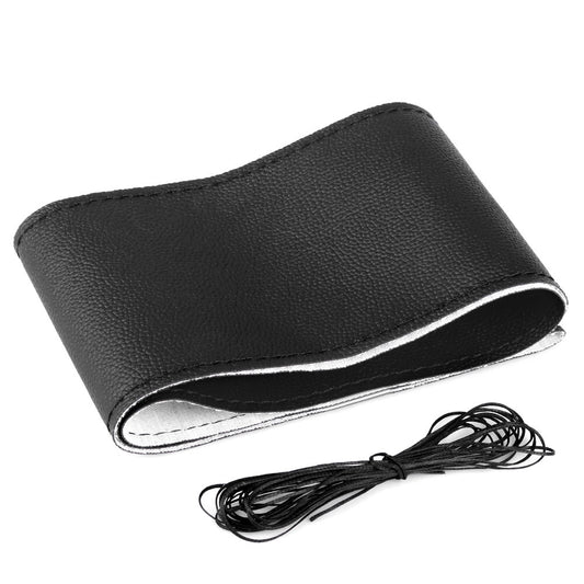 ya 1 7.3 DIY 14.5 -15 38cm Fiber Leather Car Steering Wheel Cover With Needles Thread