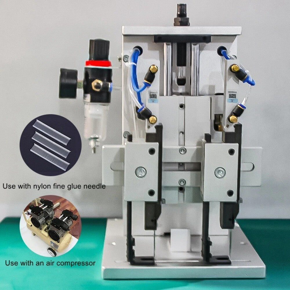 ya 26 Twin Needle Labelling Machine Needle Gluer Automatic Label Electric Hangtags