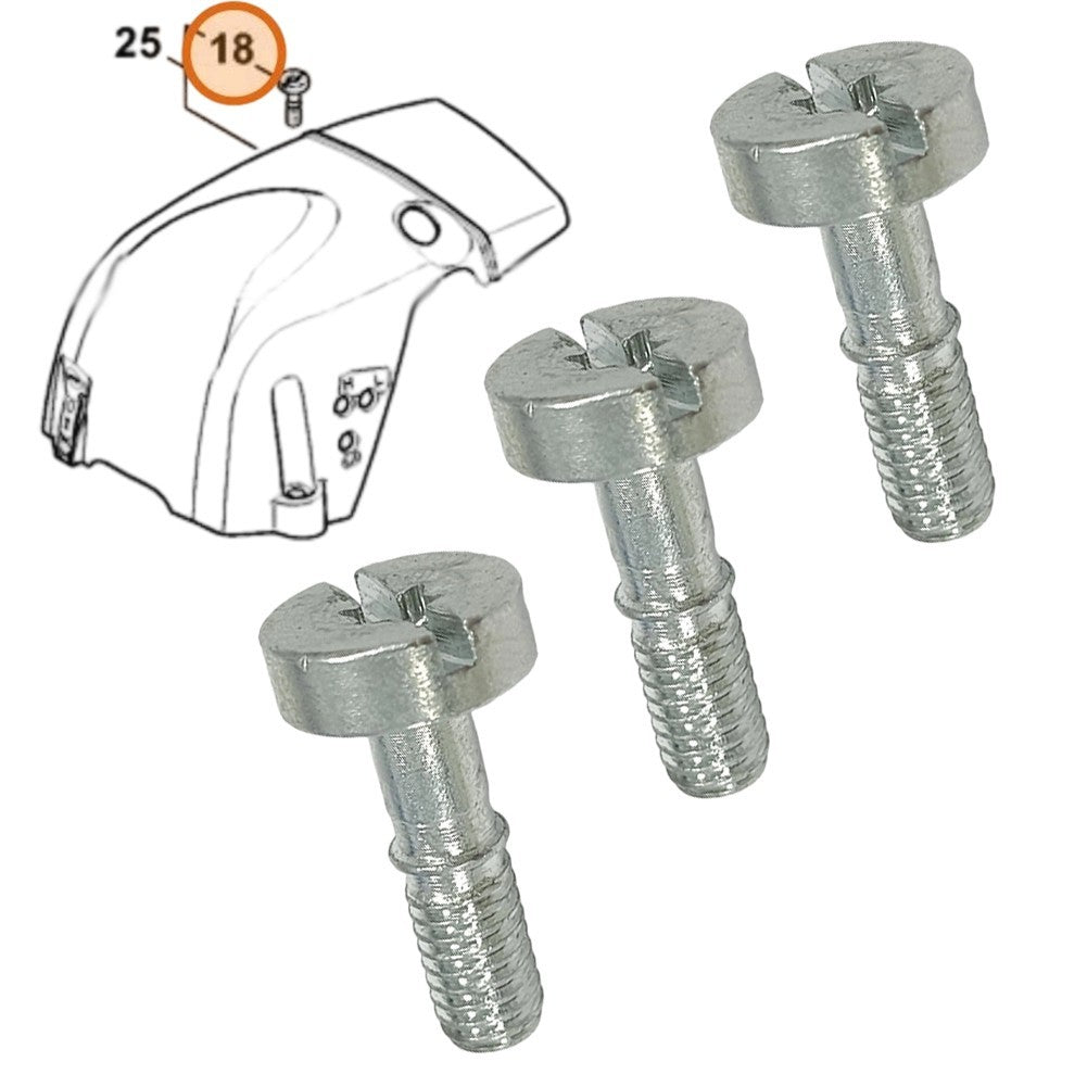 ya 17 Engine Cover Guard Screw M6x20 for MS311 MS391 Metal Pack of 3 90223191300